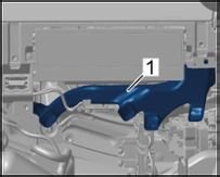 702219 Removing and installing cover under dashboard