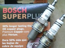 Bosch super plus
WR7DC+