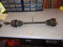 Original passenger's side CV axle assembly from the Red Witch.