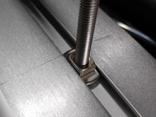 T-Bolt inserted in Crossbar channel