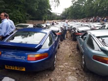 at Brooklands race track with 150 928's June 2017, to celebrate 40 yrs since launch
