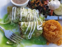 And then we had lunch. Verde enchiladas of course.