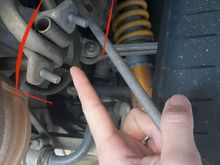 Attachment point on the car (the 2 studs)