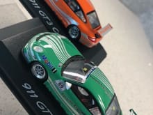 1/43 997 GT3 Cup Porsche Motorsport Presentation Livery, # 1 and # 89 (2-car set) - $120