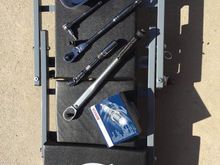 Tool List
Torx 30
1/4 ratchet 
#10 reverse torx (for heat shields)
3/8 flexible head fine tooth ratchet 
Magnetic spark plug socket 
3/8 torque wrench 
3/8 universal joint (not in pic)
Bosch Spark Plugs

