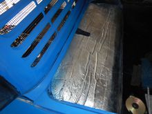 Using Padded heat insulation for Heat retention within cabin , also used it inside of rear deck see other pics