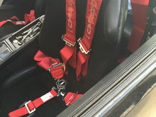 Corbau race seats , w 5 point harness & belt roll bar
