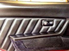 With new Porsche crested handles.  They were originally blue but have been died black.  Color match is perfect to my eyes.