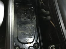 Remove battery and battery tray