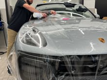 2024 Macan protected with XPEL PPF, no seams - full coverage in one piece of film. 