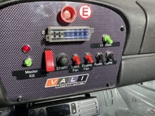 Custom Vali dash panel with fuse box and covered switches