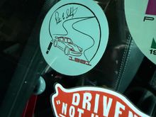 Celebrated the occasion by adding a decal with signature of Peter Schutz, given to me by his daughter. May the unbroken line of the 911 continue! 