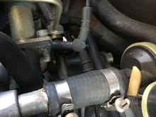 Original heater valve connection