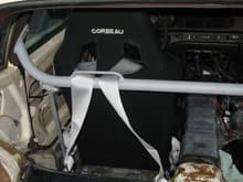 harness bar with harness gutted interior with some deadner installed