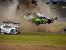 Hi speed accident at Morgan Park Queensland 
Spent 5 weeks in Hospital.The  Driver of the Mosler was charged with careless driving 
My Car rolled 8 times it is a wrightoff but I'm still alive testiment to Porshes structual safety