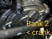 Bank 2 return pump should also have 4-6 on the left ( crank side) with rotation arrow showing clockwise