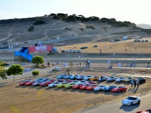 Early 911 corral on Friday morning at rennsport.