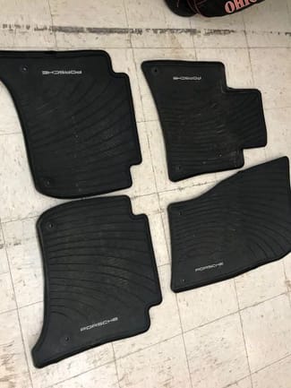 Interior/Upholstery - Cayenne winter floor mats---Porsche brand - Used - 2013 Porsche Cayenne - Lima, OH 45801, United States