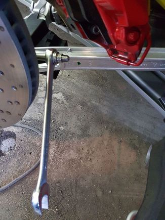 You can increase the friction between the two nuts by making a washer sandwich.  I also tried using the ARP nut at the end, to no avail.