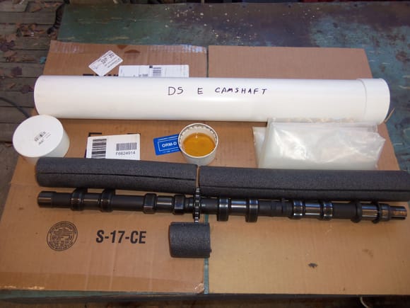 3" PVC pipe, cut to length of each camshaft, plus 1". 3" PVC pipe caps. 1" ID foam pipe insulation. Poly bag. Engine oil.