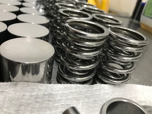 Super finished tappets and springs 