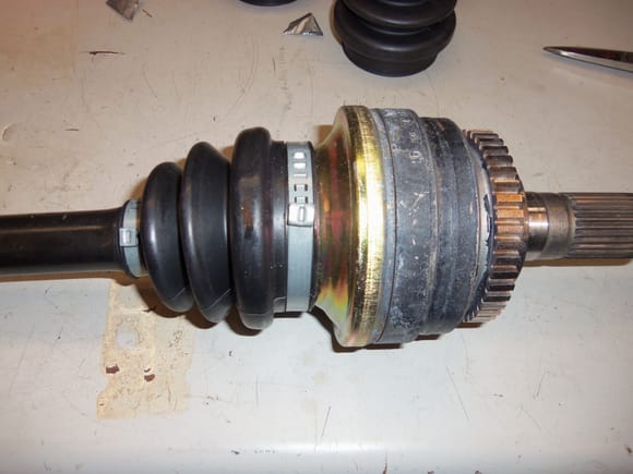 Completed outer CV joint.