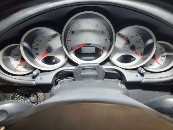 Gauge on steering column