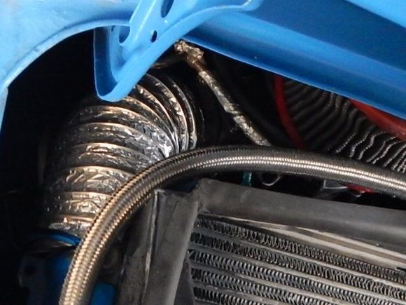 wrapped fuel lines and charge lines with reflective foil, again to keep cool