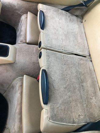 Rear seat backs