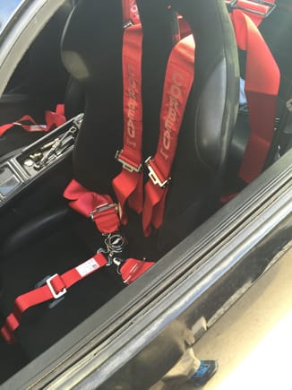 Corbau race seats , w 5 point harness & belt roll bar