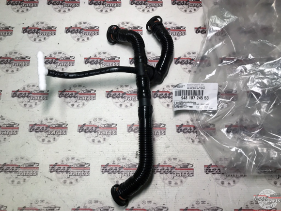 The little white plastic T-fitting breaks at the portion of the T where it enters the Black tube for the 3 port main vent line.  my observation.