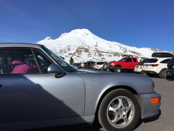 My 964 at Timberline Lodge. No snow this year out West.