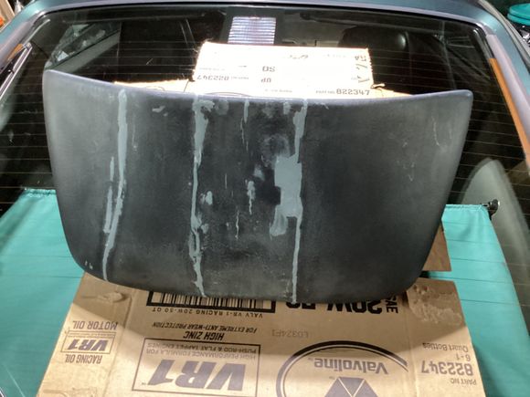 Filled(polyvance) & sanded for recovering