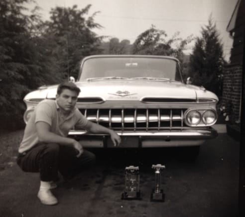 59 Impala and 2 drag race trophies.