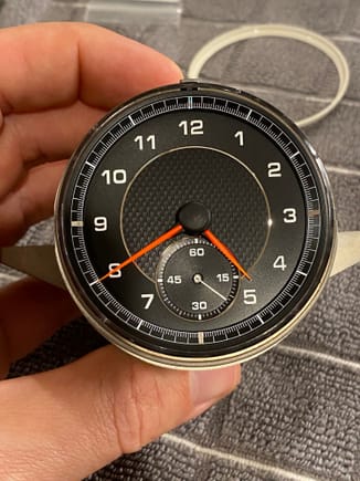 Fully-functioning metal second hand replacement for Cayenne/Panamera dash clock