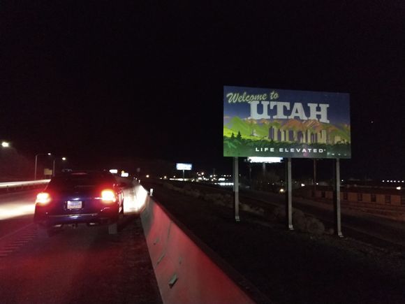 Crossing into Utah