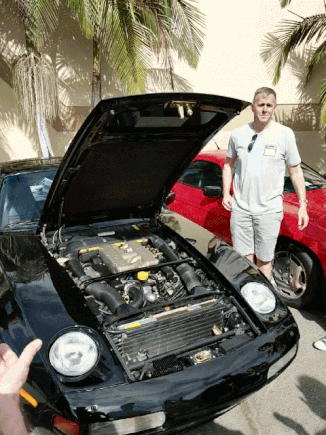 Rob soaking in the accolades for his '89 GT. 