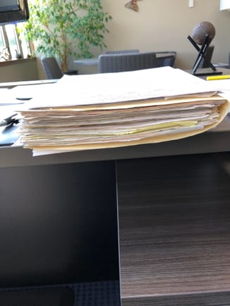 Stacks of paperwork...