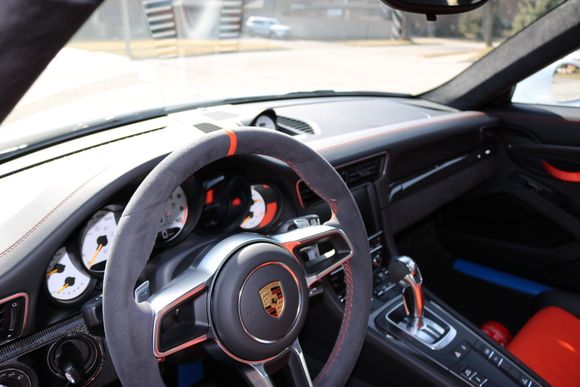 rear white exterior with full lava interior