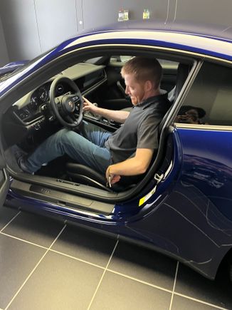 First time sitting in it!