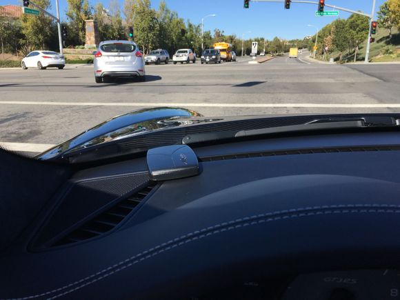 Today I just noticed I can see the carbon fiber hood (underside) while i'm driving.  a bonus.