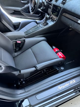 I changed the original seat inserts to the P1 Design Sport Tex fabric like I had in a previous car. The alcantara makes me sweat and this fabric is really cool and comfortable in the heat. The extra thick memory foam is amazing too making these seats amazing!