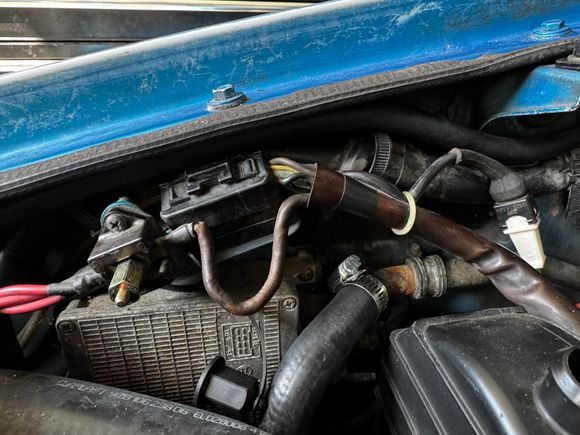 Coolant line run above 14 pin