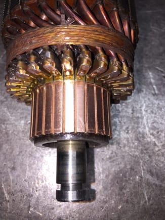 Commutator cleaned up nicely.