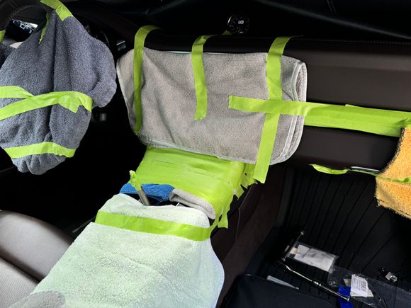 That little plastic nubbin on top of the shifter really can destroy your headliner -- careful. I put a tennis ball on it after realizing this. 