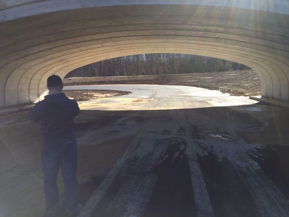 Looking into the tunnel before T12.