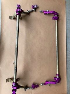 These sway bars came off my late, lamented 944S2 racer.  No longer available from Kokeln.  