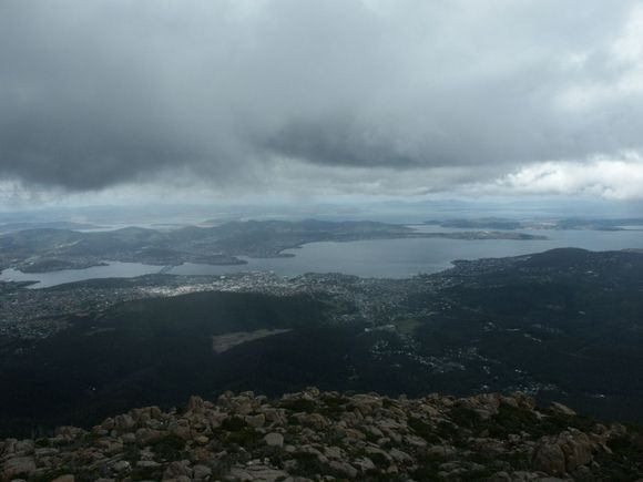 2 ...Hobart and the bridge over the derwent estuary