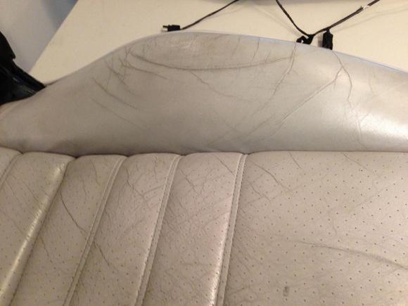 Here is a close up of the right side bolster on the driver side base.