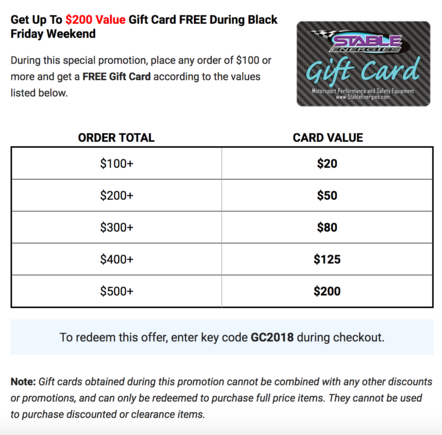 Stable Gift Card deal